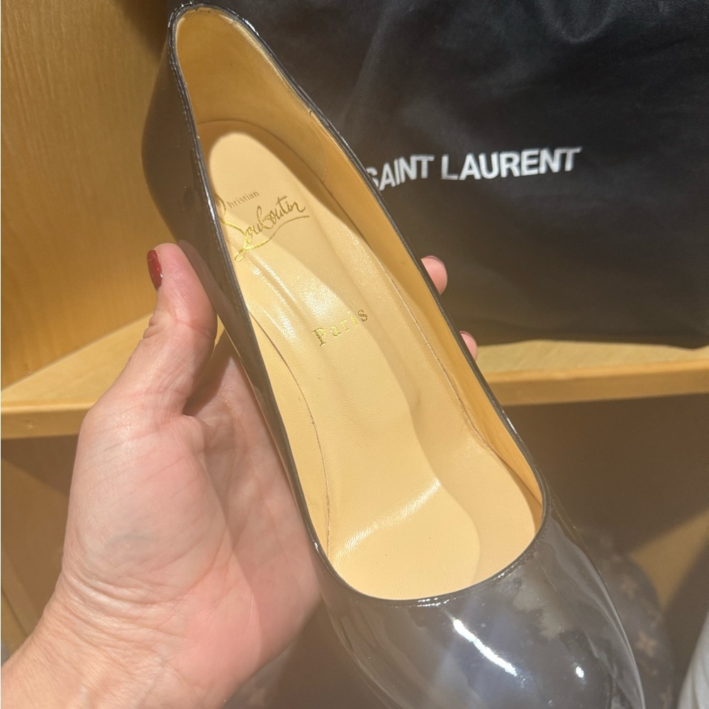 Pristine Paten Leather Christian Louboutin Platform 5 Inch Heels. - Picture 8 of 8